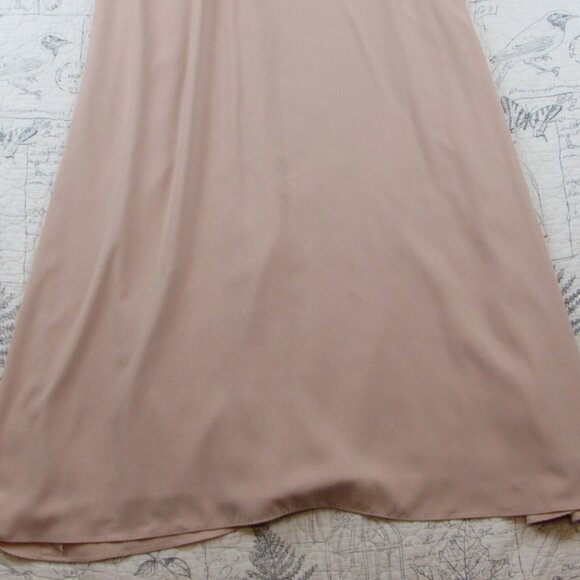 PERFECT Jill Stuart Tricolor Pink V-neck Colorblock Halter Gown Dress womens 2 - Picture 6 of 7